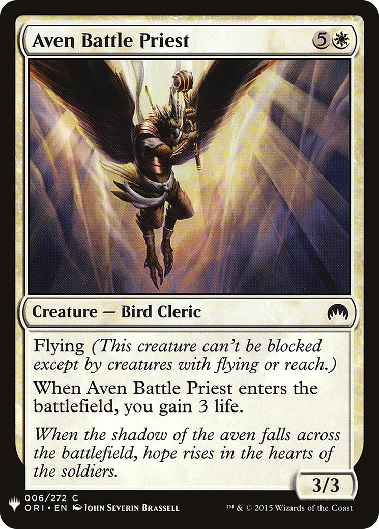 Aven Battle Priest (LIST-006) - The List