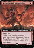 Rosnakht, Heir of Rohgahh (Extended Art) (DMC-075) - Dominaria United Commander: (Extended Art)