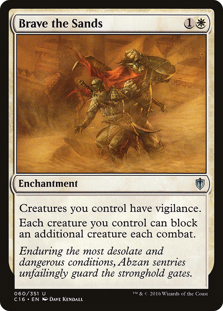 Brave the Sands (C16-060) - Commander 2016