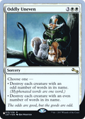 Oddly Uneven (LIST-015/216) - The List (Unfinity Foil Edition) Foil