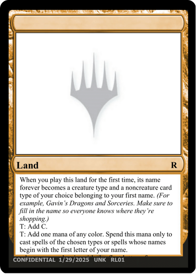 ______ (-) - Un-Known Event Playtest Cards