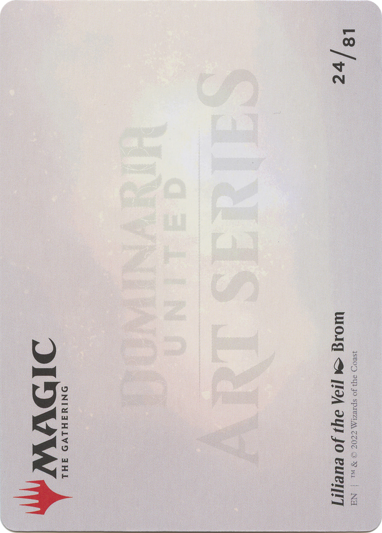 Liliana of the Veil // Liliana of the Veil (ADMU-024) - Dominaria United Art Series (Borderless) Foil