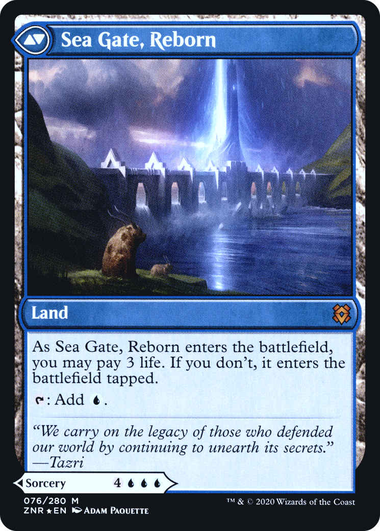 Sea Gate Restoration (PRE-76S) - Zendikar Rising Promos Foil