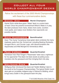 2003 World Championship Advertisement Card (WCD-) - World Championship Decks 2003