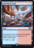 Spirebluff Canal (OTJ) (PRE-270) - Outlaws of Thunder Junction Promos Foil