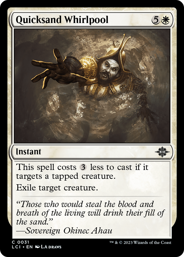 Quicksand Whirlpool (LCI-031) - The Lost Caverns of Ixalan Foil