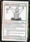 Abian, Luvion Usurper (No PW Symbol) (CMB1-087) - Mystery Booster Playtest Cards 2021