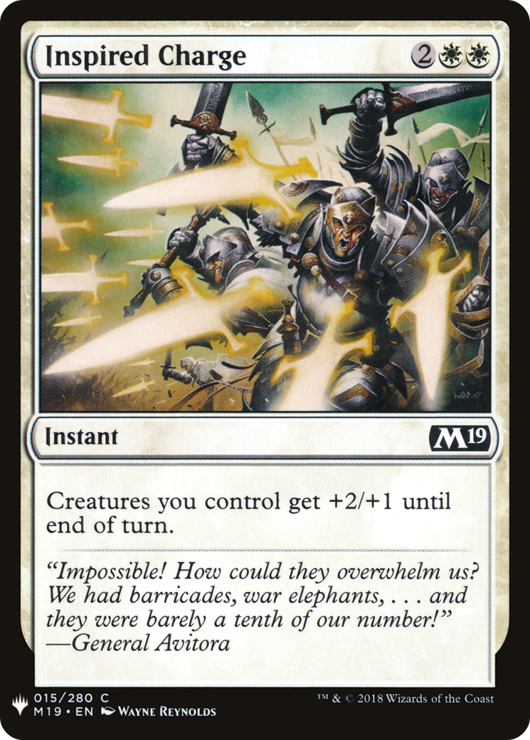 Inspired Charge (LIST-015) - The List
