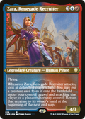 Zara, Renegade Recruiter (Foil Etched) (CMR-614) - Commander Legends Foil