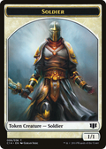 Soldier // Spirit Double-sided Token (C14-6 // 7) - Commander 2014 Tokens