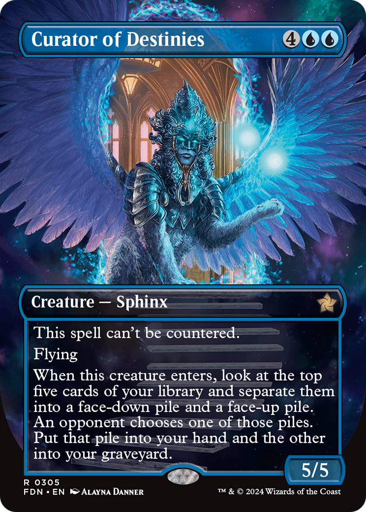 Curator of Destinies (Borderless) (FDN-305) - Foundations Foil