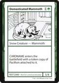 Domesticated Mammoth (No PW Symbol) (CMB1-) - Mystery Booster Playtest Cards 2021