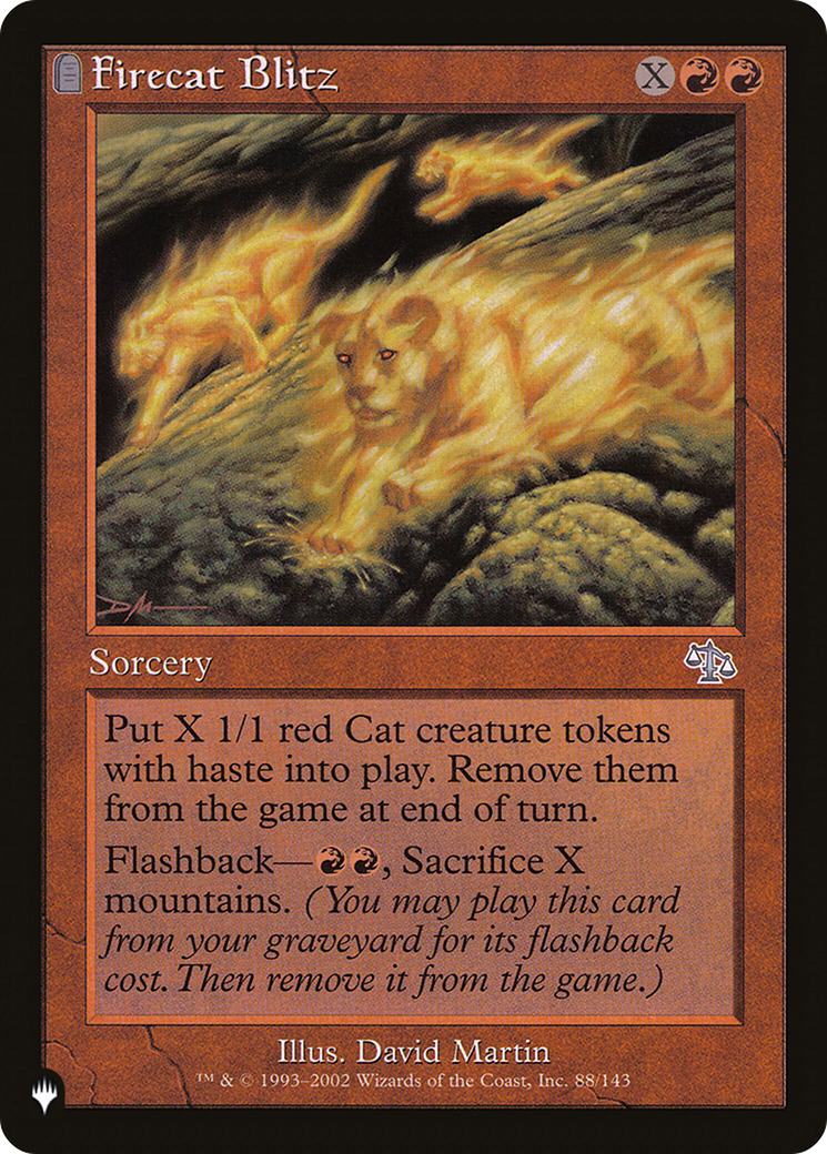 Firecat Blitz (LIST-88/143) - The List: (tombstone)