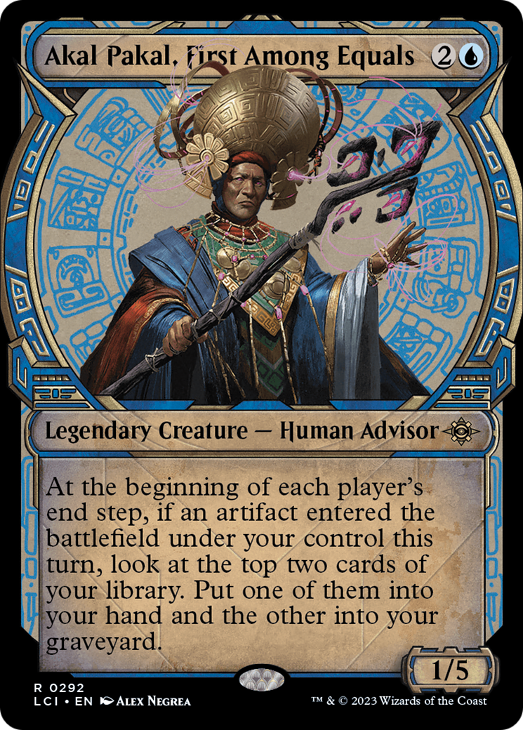 Akal Pakal, First Among Equals (Showcase) (LCI-292) - The Lost Caverns of Ixalan: (Showcase) Foil