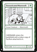 Domesticated Mammoth (CMB1-) - Mystery Booster Playtest Cards 2019