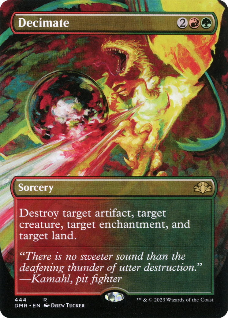 Decimate (Borderless) (DMR-444) - Dominaria Remastered