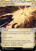Defiant Strike (STA-003) - Strixhaven Mystical Archive: (Showcase) (Borderless) Foil