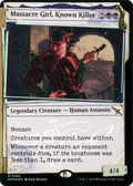 Massacre Girl, Known Killer (Showcase) (Invisible Ink) (MKM-380) - Murders at Karlov Manor: (Showcase) Foil