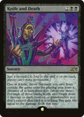 Knife and Death (Galaxy Foil) (UNF-363) - Unfinity Foil