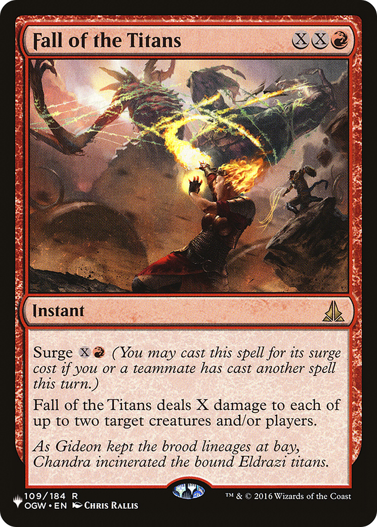 Fall of the Titans (LIST-109/184) - The List