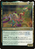 Tusk and Whiskers (Galaxy Foil) (UNF-468) - Unfinity Foil