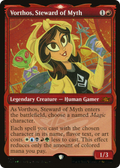 Vorthos, Steward of Myth (Showcase) (Galaxy Foil) (UNF-502) - Unfinity: (Showcase) Foil