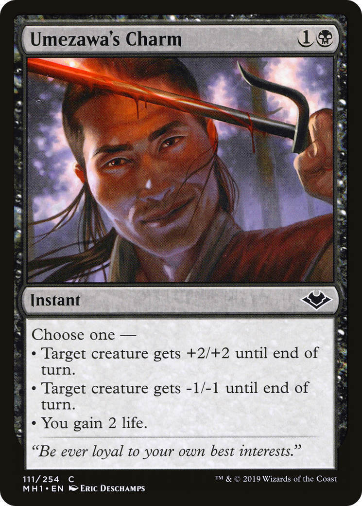 Umezawa's Charm (MH1-111) - Modern Horizons Foil