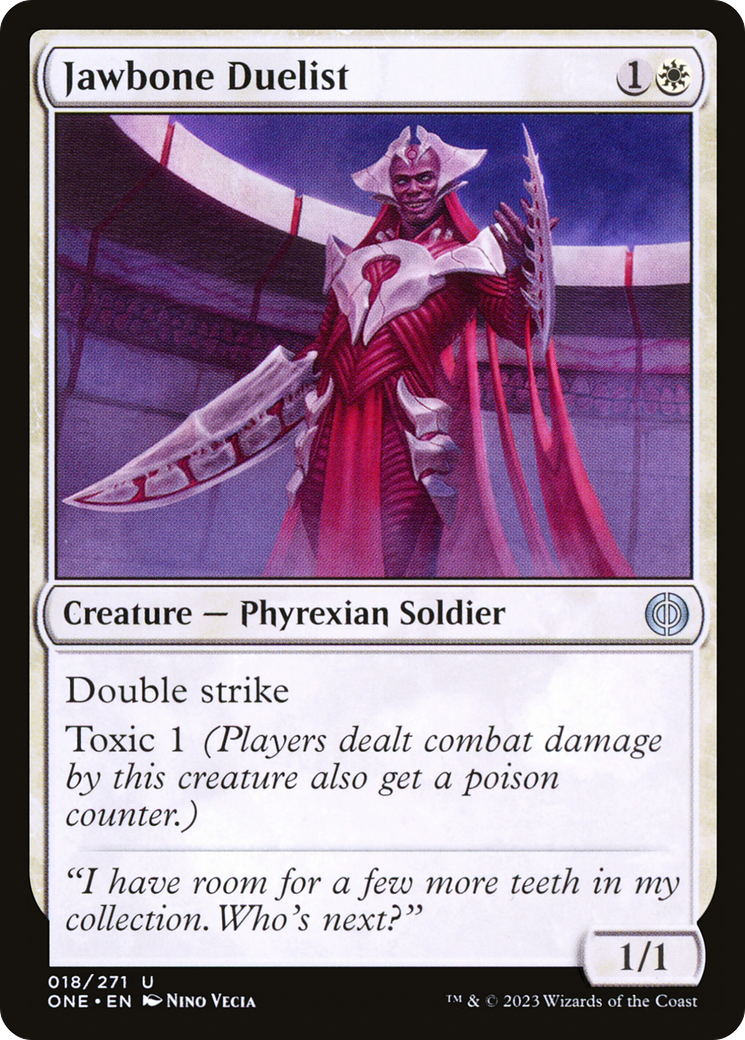 Jawbone Duelist (ONE-018) - Phyrexia: All Will Be One Foil
