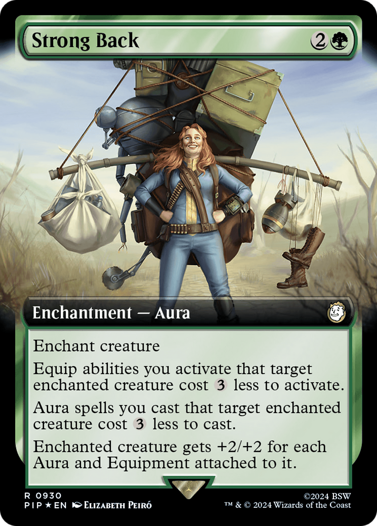 Strong Back (Extended Art) (Surge Foil) (PIP-930) - Fallout: (Extended Art) Foil