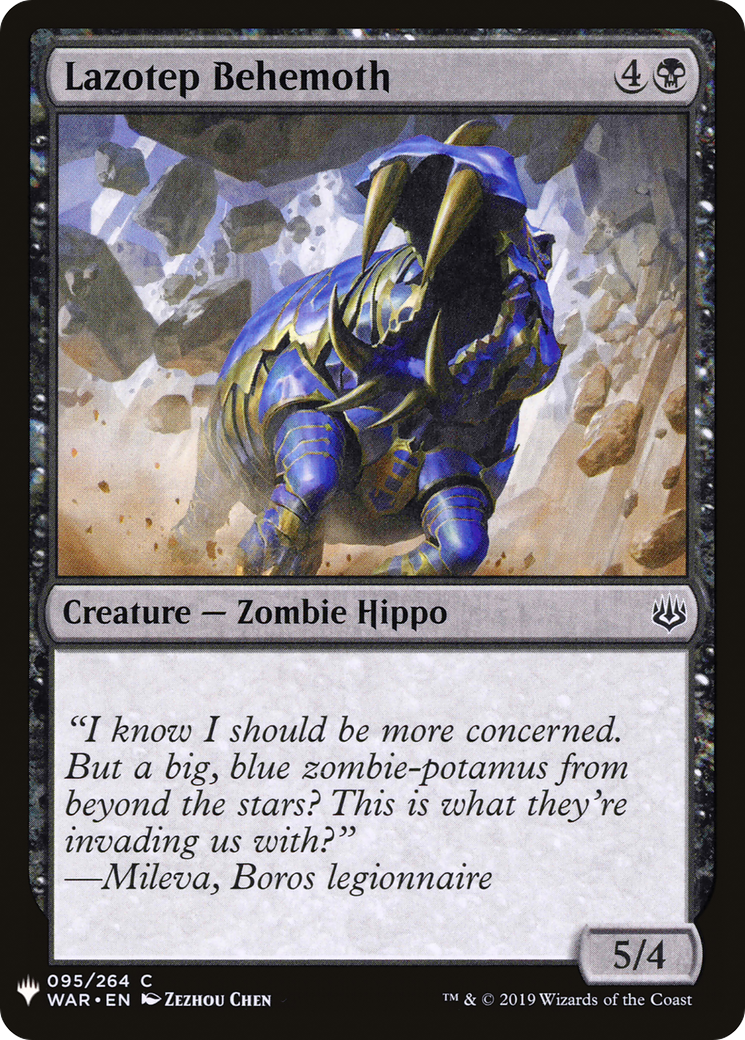 Lazotep Behemoth (LIST-095) - The List