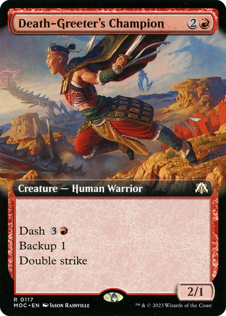 Death-Greeter's Champion (Extended Art) (MOC-117) - March of the Machine Commander: (Extended Art)