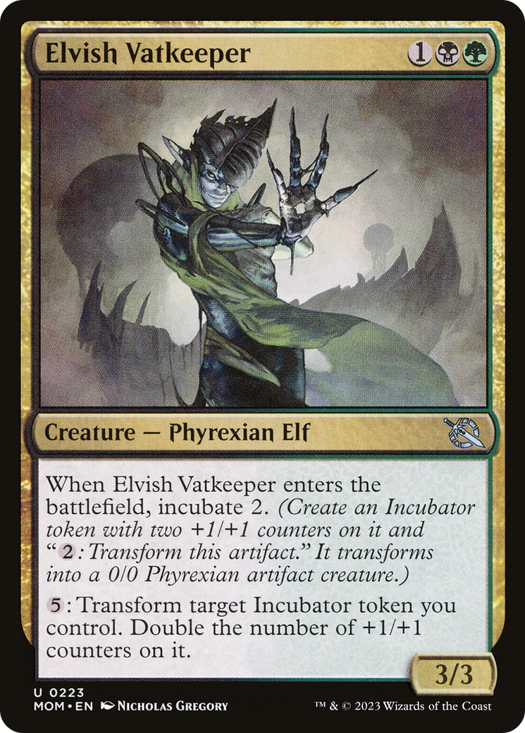 Elvish Vatkeeper (MOM-223) - March of the Machine
