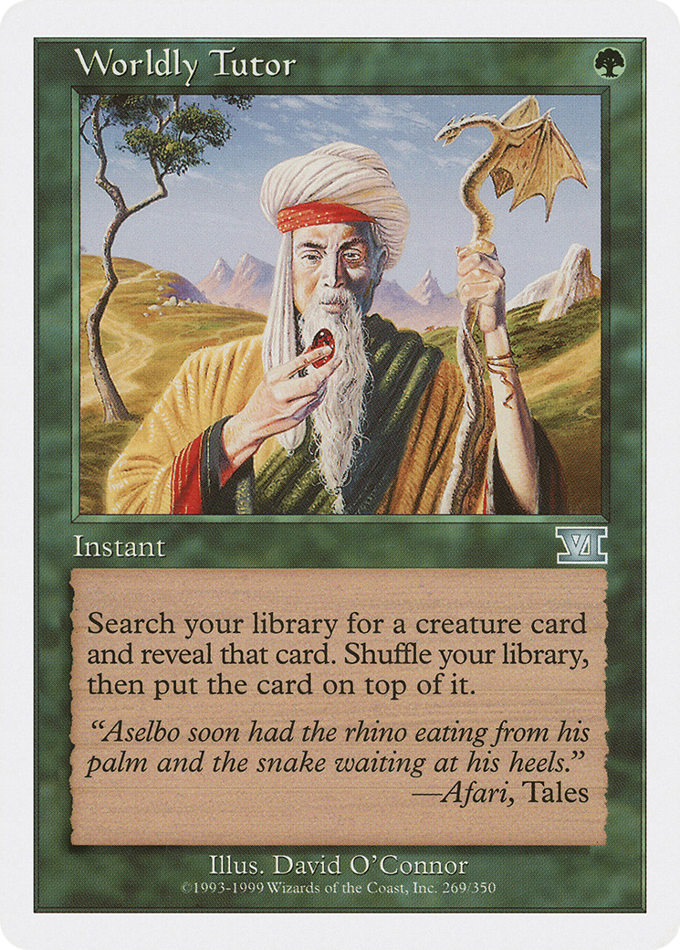 Worldly Tutor (6ED-269) - Classic Sixth Edition