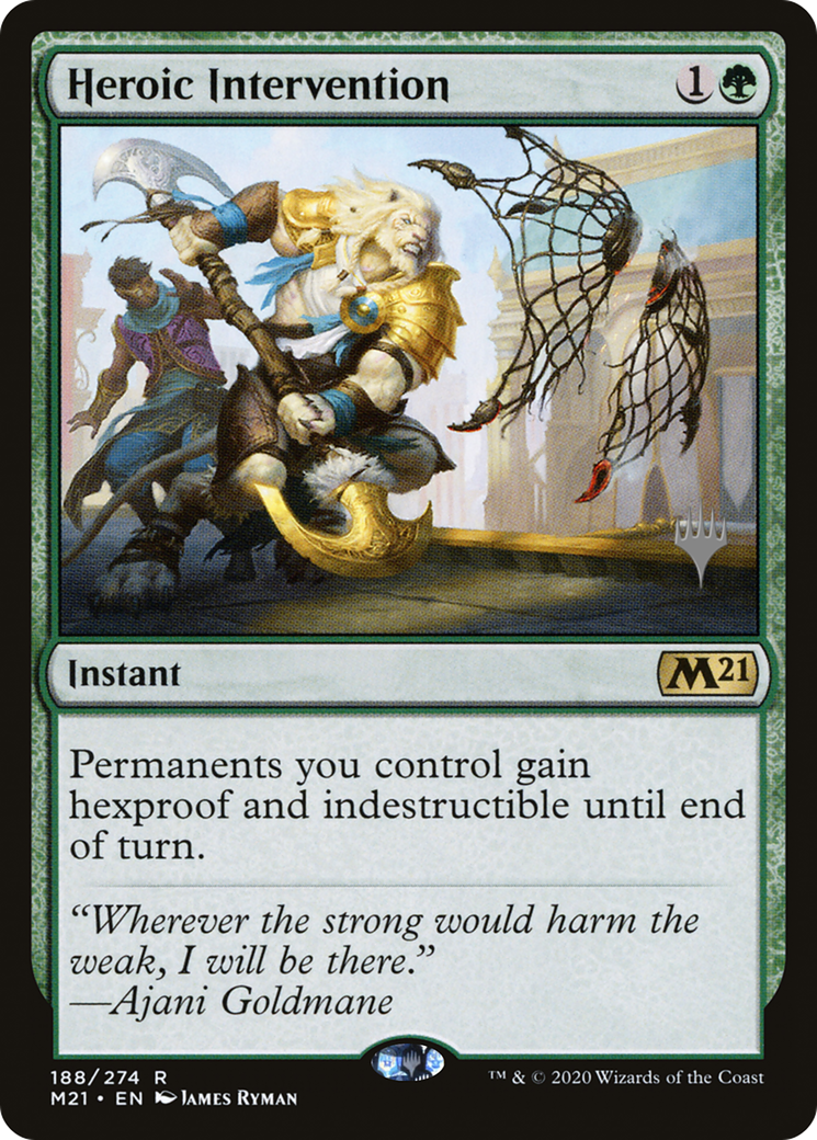 Heroic Intervention (PPM21-188P) - Core Set 2021 Promos Foil