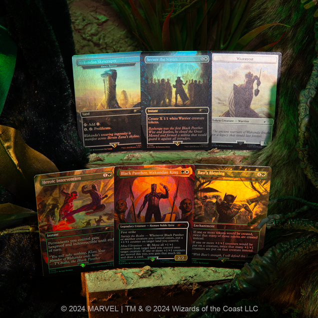 MTG Secret Lair - Marvel's Black Panther - Rainbow Foil