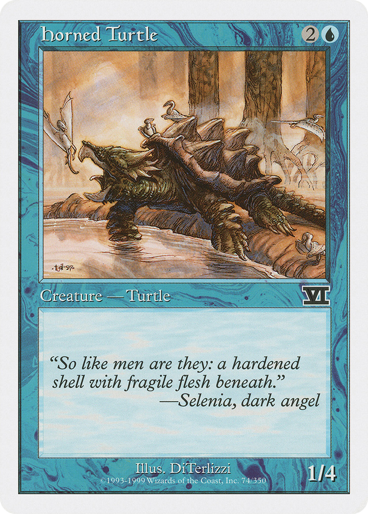 Horned Turtle (6ED-074) - Classic Sixth Edition