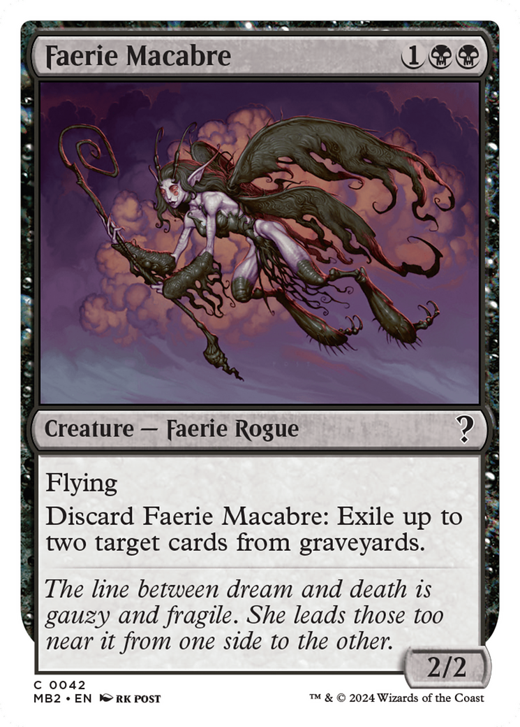 Faerie Macabre (White Border) (MB2-042) - Mystery Booster 2