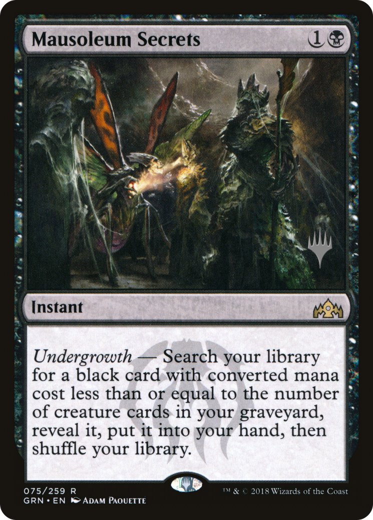 Mausoleum Secrets (PPTHB-075) - Guilds of Ravnica Promos Foil