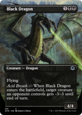 Black Dragon (Borderless) (AFR-291) - Adventures in the Forgotten Realms Foil