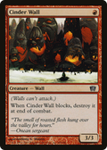 Cinder Wall (8ED-182) - 8th Edition Foil