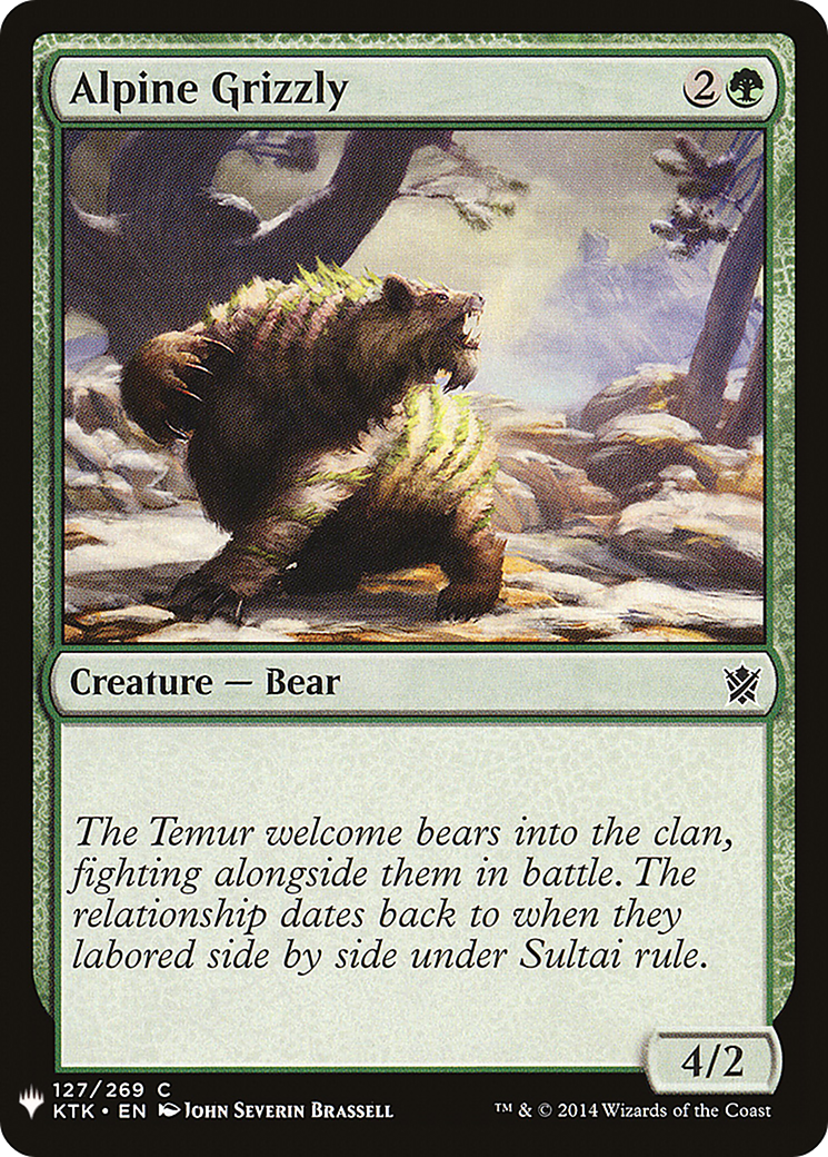 Alpine Grizzly (LIST-127) - The List