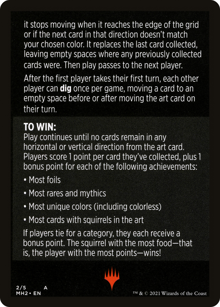 Foraging Squirrels // Foraging Squirrels (cont'd) (MMH2-002) - Modern Horizons 2 Minigames Foil