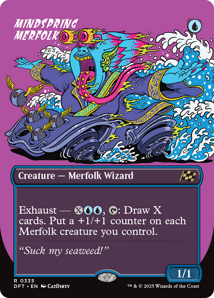 Mindspring Merfolk (Borderless) (DFT-335) - Aetherdrift