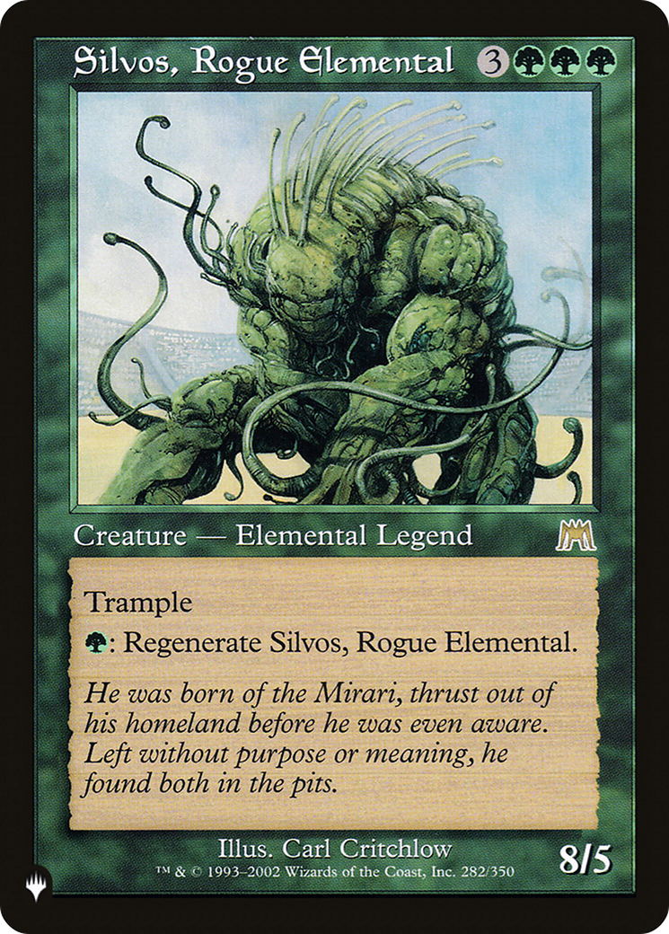 Silvos, Rogue Elemental (LIST-282/350) - The List
