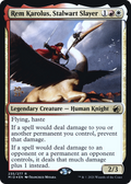 Rem Karolus, Stalwart Slayer (PRE-235) - Innistrad: Midnight Hunt Promos Foil