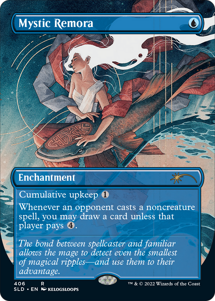 Mystic Remora (Borderless) (SLD-406) - Secret Lair Drop Foil