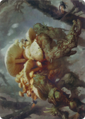 Swarm Shambler // Swarm Shambler (AZNR-073) - Zendikar Rising Art Series (Borderless) Foil