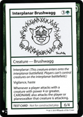 Interplanar Brushwagg (CMB1-) - Mystery Booster Playtest Cards 2019