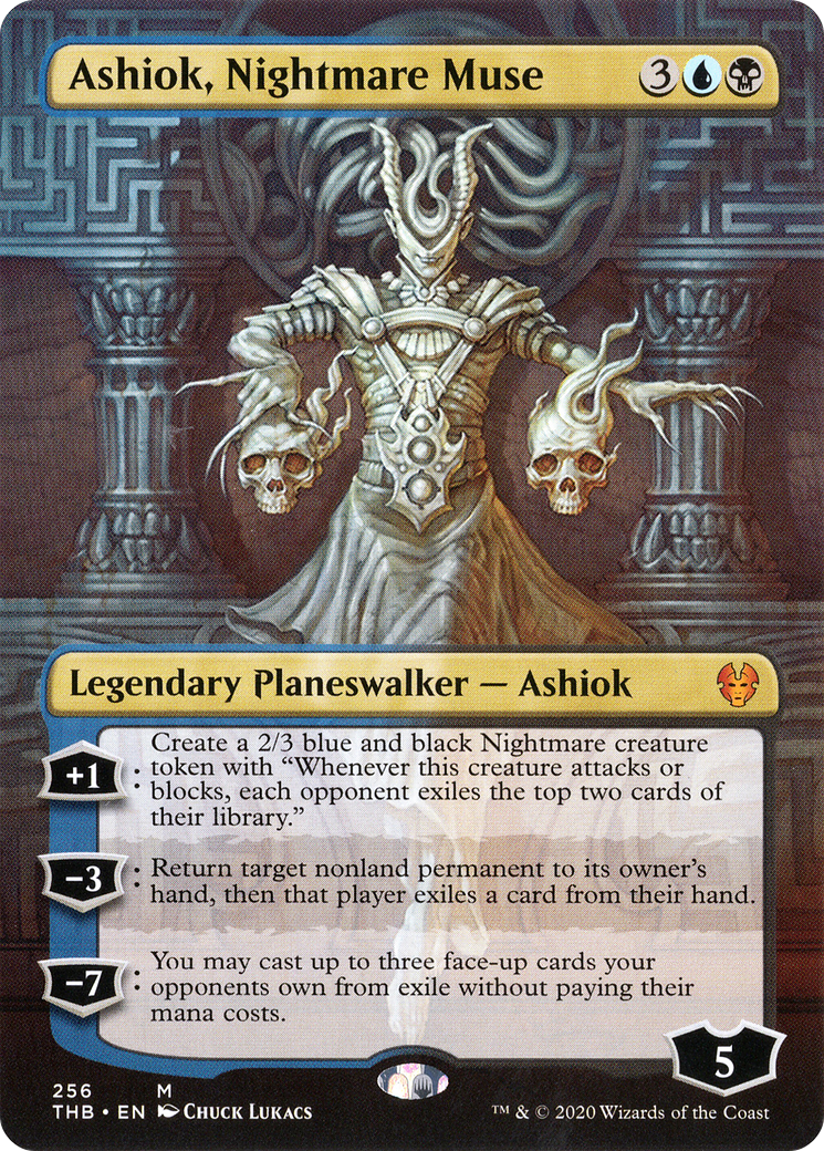 Ashiok, Nightmare Muse (Borderless) (THB-256) - Theros Beyond Death Foil