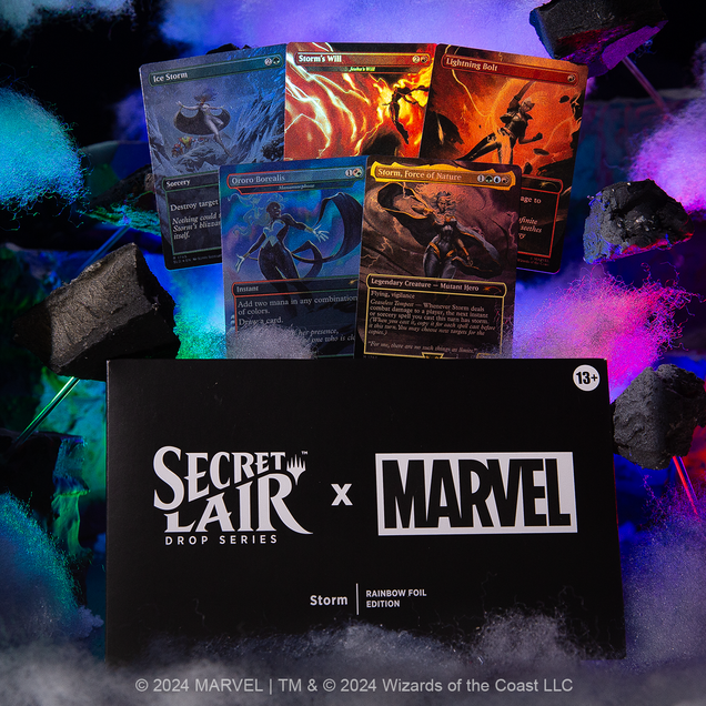 MTG Secret Lair - Marvel's Storm - Rainbow Foil